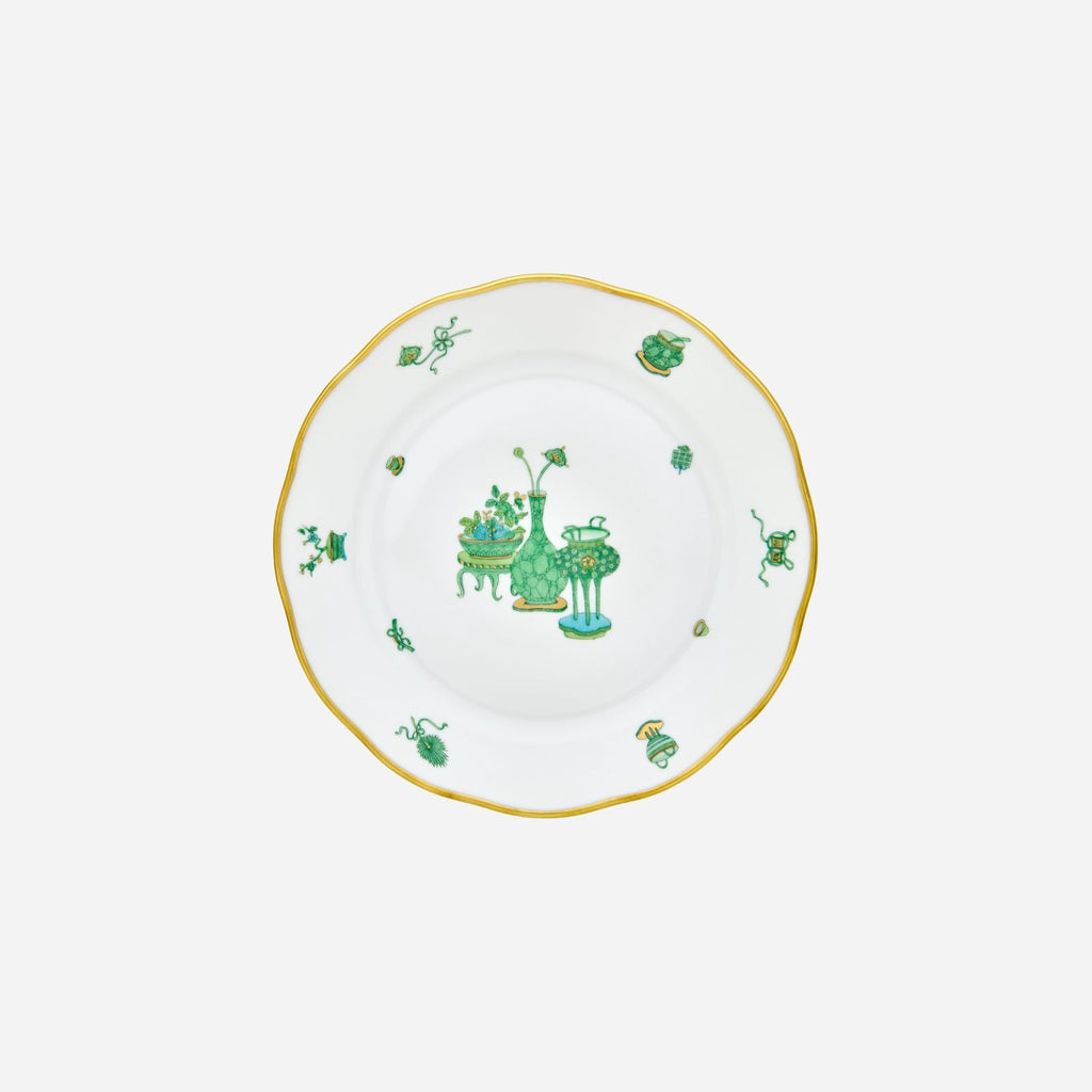 Assiette plate en grès doré ajouré 26 cm