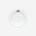 Assiette à soupe Poissons Turquoise 21cm