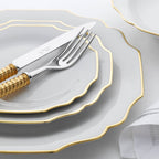 Assiette à dessert gaufrée 20 cm