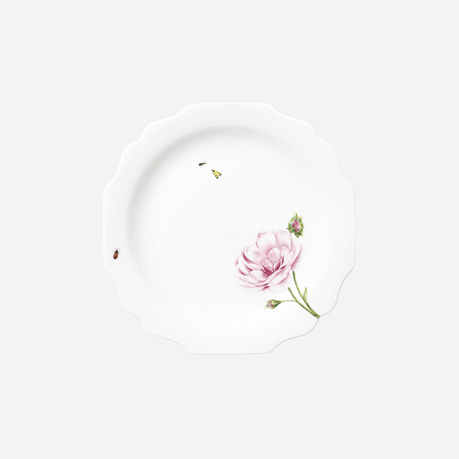 Assiette plate Florale Rose Plein Air 27cm