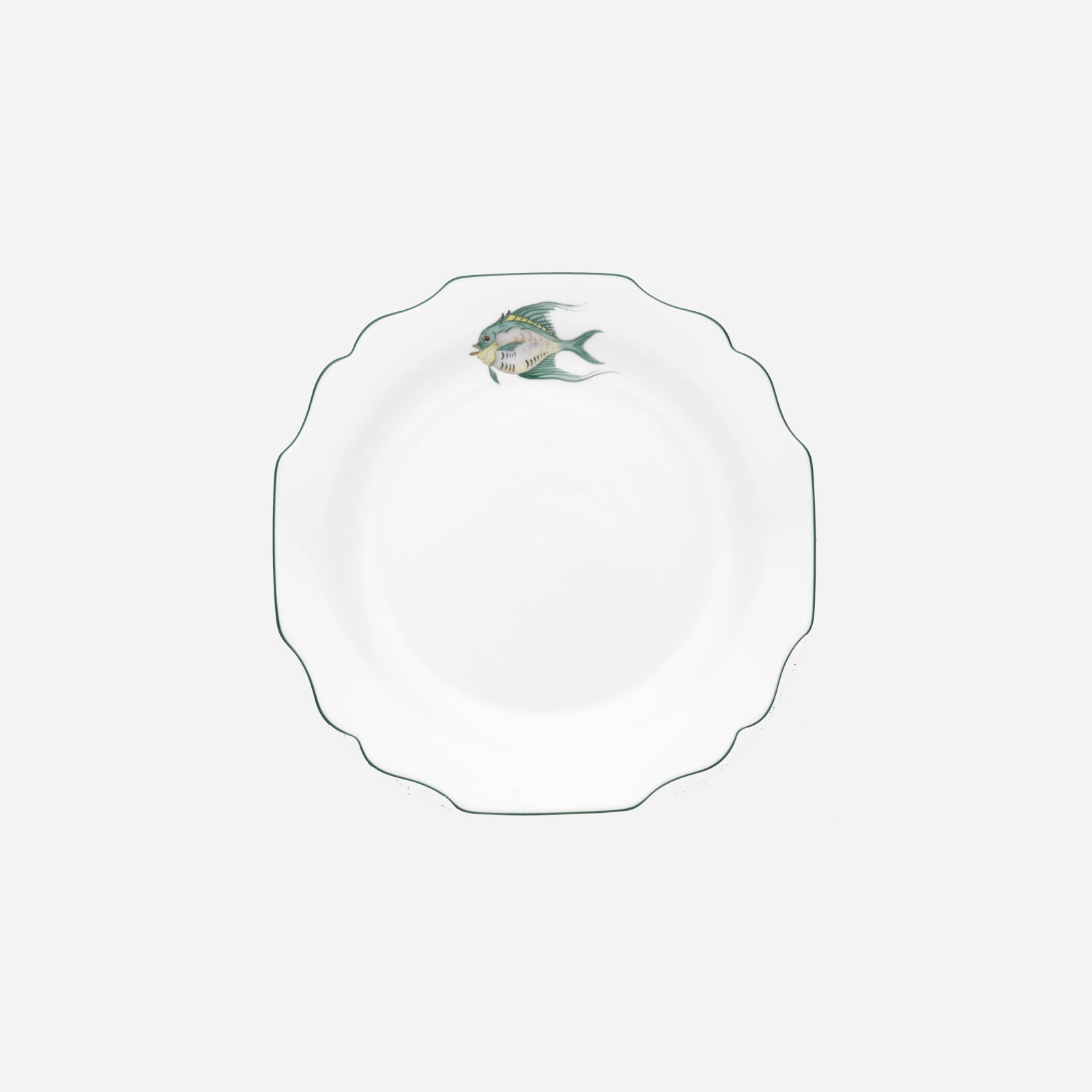 Assiette à dessert Poisson Turquoise 20cm