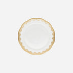 Assiette de présentation dorée Écaille de Poisson 33cm