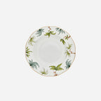 Assiette creuse dorée « Feuillage de forêt » 23 cm