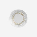 Assiette plate dorée à motifs 26 cm