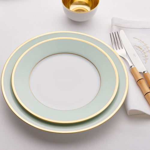 Assiette plate Céladon Or 27,5cm