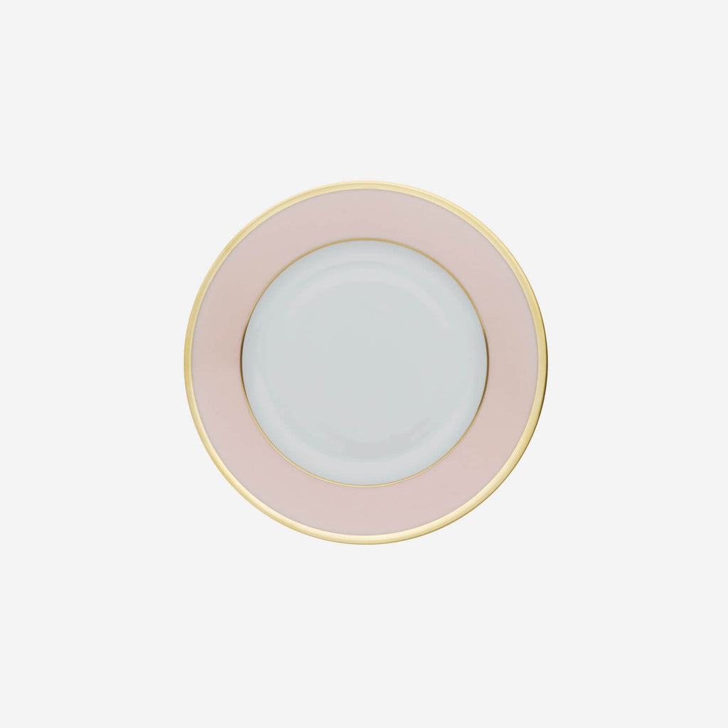 Assiette à dessert or rose 22,5 cm