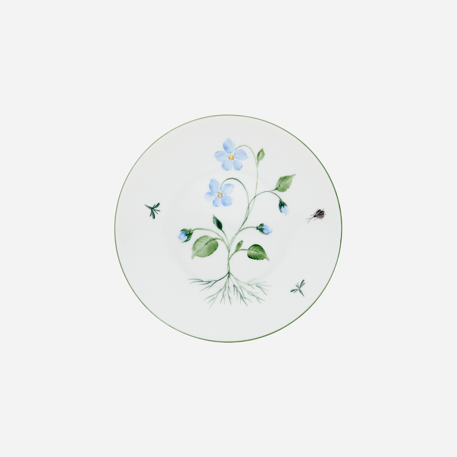 Assiette plate violette fleurie 26,5 cm