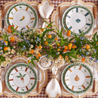 Assiette plate "Cypress Leaf Green" 26,5 cm