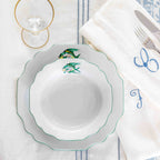 Assiette à pain poisson turquoise 16cm