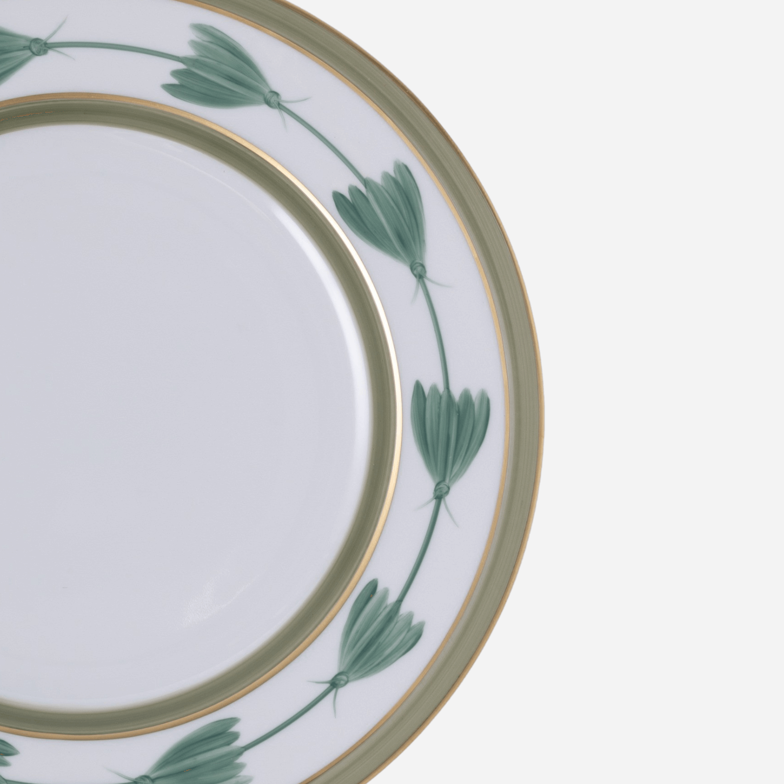 Assiette plate Papillon vert sauge 26 cm