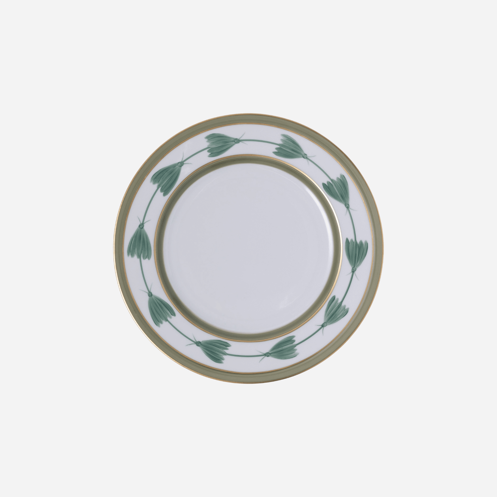 Assiette plate Papillon vert sauge 26 cm
