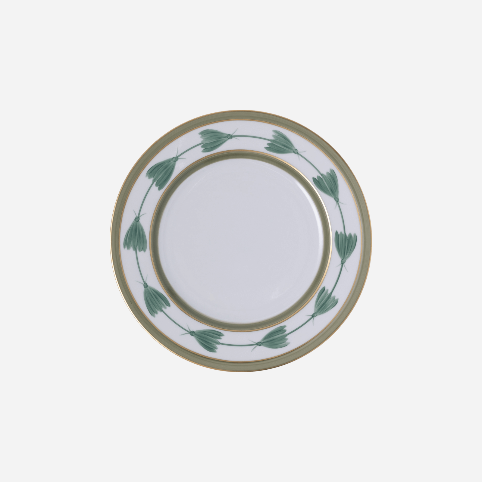 Assiette plate Papillon vert sauge 26 cm