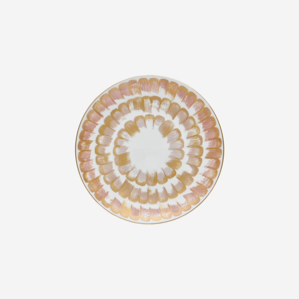Assiette à dessert Dahlia Rose en or rose 22cm